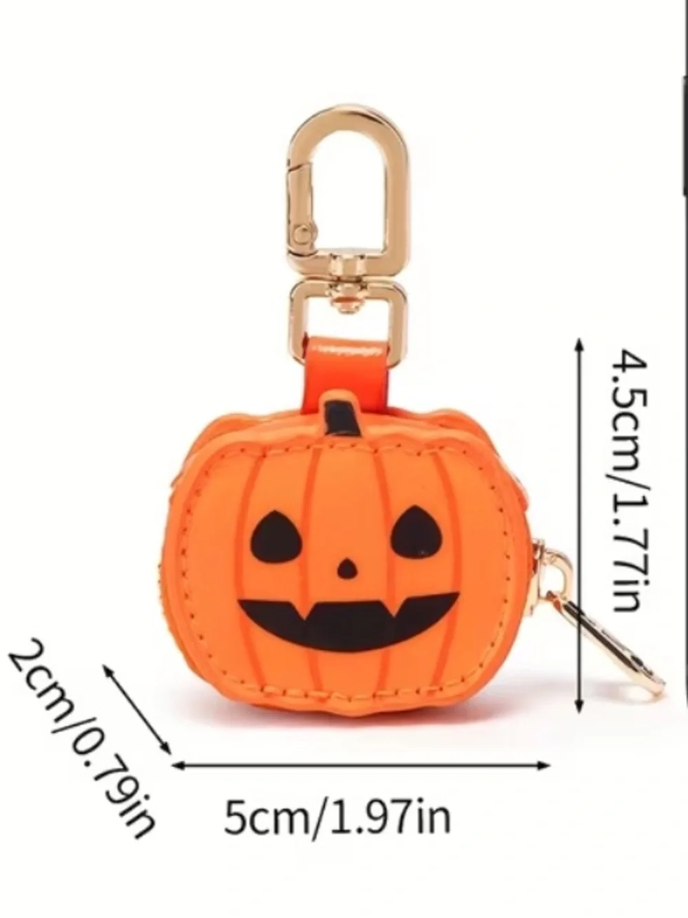 Halloween Pumpkin Keychain/bag Charm Coin Purse